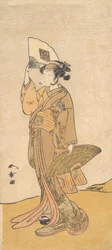Nakamura Matsue II, mint egy dombon álló nő, 1773.