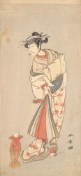 A színész Ichikawa Danjuro V a női szerepben, 1772.