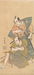A színész Ichikawa Yaozo II szamurájként, kb. 1765.