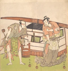 A színész Otani Hiroji III és a színész Onoe Kikugoro I, kb. 1778.