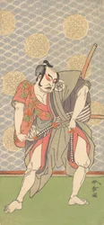 A második Nakamura Sukegoro Gokumon no Shobei szerepében, 2. hónap, 1771.