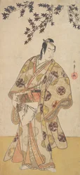 A harmadik Ichikawa Yaozo, mint egy juharfa alatt álló Daimyo, kb. 1783.