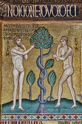 A Palatinus-kápolna (bazilika), mozaikciklus az Ószövetségről, Teremtés ciklus: "Az eredendő bűn", XII.