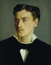 Fiatalember portréja, 1855 körül (olaj, vászon)