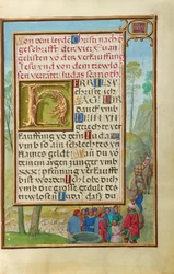 Border with Joseph Being Sold by His Brothers