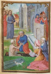 Fólió egy miniatűr Órakönyvből, Róma felhasználása, Brugge, 1530-35
