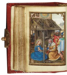 Fólió egy miniatűr Órakönyvből, Róma felhasználása, Brugge, 1530-35