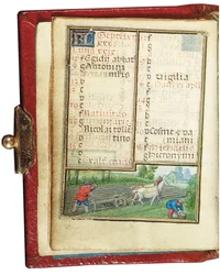 Fólió egy miniatűr Órakönyvből, Róma felhasználása, Brugge, 1530-35