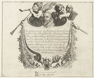 Johann Albrecht, Solms grófja temetési menetének címlapképe, 1623