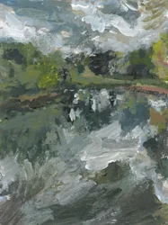 2. számú tó , 2023 (akril, papír)