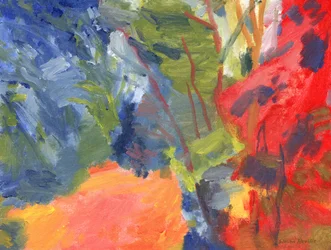 Erdei út 16, 2023 (olaj, vászon)