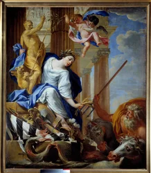 Simon Vouet (1590-1649) festményének allegóriája a béke előnyeiről 1645 Cherbourg, Musee Thomas Henry