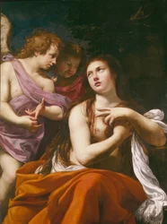 Mária Magdolna és két angyal, 1621.