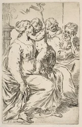 Szent Család Keresztelő Szent Jánossal, kb. 1640-1642.