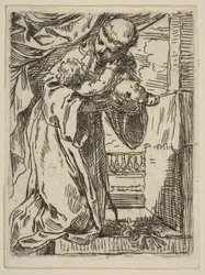 Páduai Szent Antal Krisztus Gyermekét tartja kezében, kb.1635-1636.