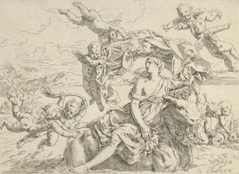 Európa megerőszakolása, 1636 körül.