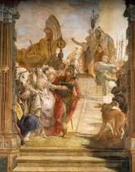 Marc Antonius és Kleopátra találkozása, részlet