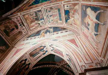 Szent Márton életének epizódjai (Szent Márton élete) – Simone Martini (1280-1344) festménye Freskó