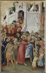 Orsini poliptichon: A keresztet hordozó Krisztus (olaj, tábla, kb. 1333)