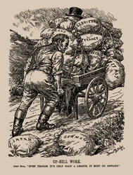 Felfelé-hegyi munka. John Bull. Annak ellenére, hogy ez csak egy fél liga, tovább kell mennie, 1935.