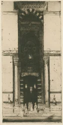 A mecset bejárata, Kairó