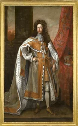 III. Vilmos angol király 1650-1702 koronázási díszruhájában
