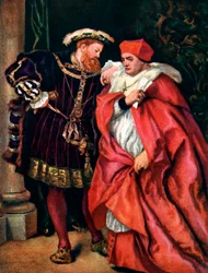 Henrik VIII és Wolsey bíboros, c1888, c1920