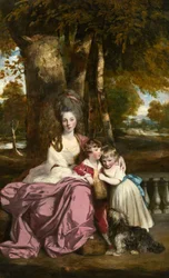 Delmé Erzsébet hölgy és gyermekei, 1777-1779.