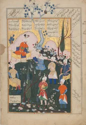 Zal születése, Folio egy Shahnama királyok könyvéből, 1576-77.