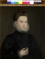 Izabella Klára Eugénia infánsnő portréja, 1573