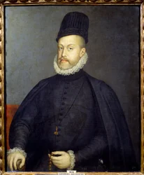 II. Fülöp spanyol király (1527-1598) portréja. Sofonisba Anguissola vagy Anguisciola (1540-1625) festménye