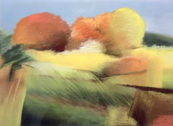 Őszi lángoló, 2001 (pasztell, papír)