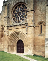 Santa Maria del Manzano kollégiumi templom, Castrojeriz, Burgos, Spanyolország