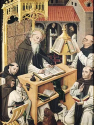 Egy Scriptorium belseje, Segovia Iskola