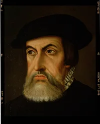 Hernan Cortes (1485-1547) portréja (olaj, vászon)