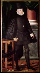 II. Fülöp spanyol király (1527-1598) portréja A spanyol iskola festménye. 16. századi Madrid, Prado Múzeum