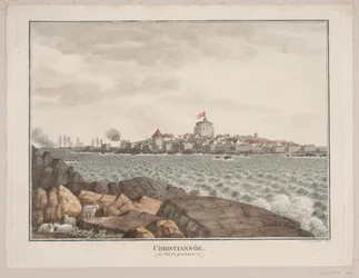 Christiansø. Græsholmenből nézve
