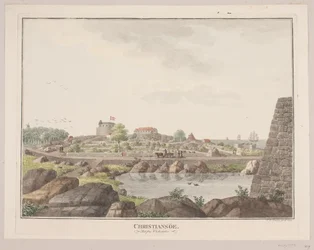 Christiansø. Nyugati oldalról nézve