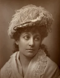 Lucy Buckstone brit színésznő, 1884.