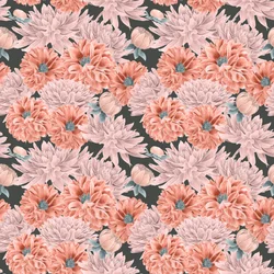 Dahlia hős mintás 1. szín, 2020 (grafitceruza és digitális)