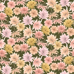 Mojave Desert Blooms minta, 2021 (grafitceruza és digitális)