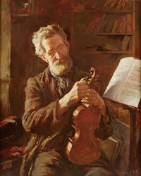 Az E-String (olaj, vászon)