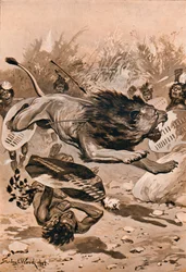 „As The Lion Charged”, 1902, 1903