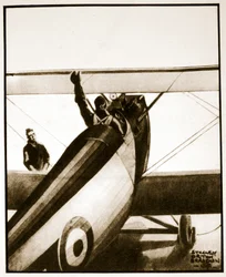 Csekkolva, illusztráció John Hamilton „Flying Memories” című művéből