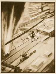 Hősiesség: Rhodes Moorhouse megkapja a V.C.-t, illusztráció John Hamilton „Flying Memories” című művéből