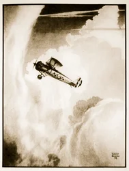 Találkozott. repülés, illusztráció a "Flying Memories"-ból, John Hamilton