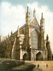 Winchester katedrális, Hampshire, 1870