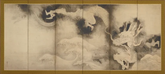 Sárkányok és felhők, Momoyama vagy Edo korszak, 1590-1640.