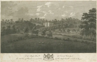 Beaudesert Hall és Park: acélmetszet, nd [1762-1802] (nyomtatás)