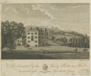 Butterton Hall: metszet, és [XVIII. század]